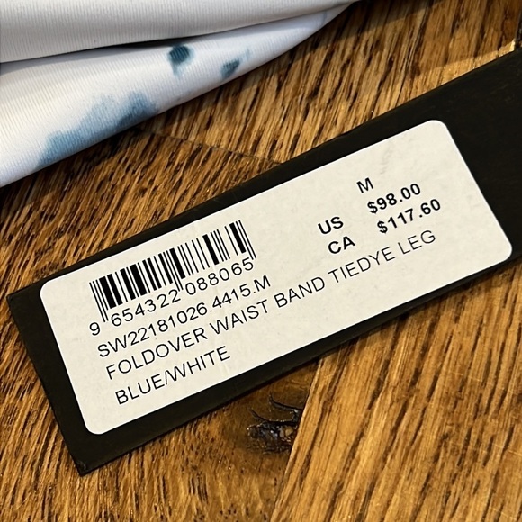 NWT Soul Women’s Leggings White and Blue Size Medium - Picture 6 of 6